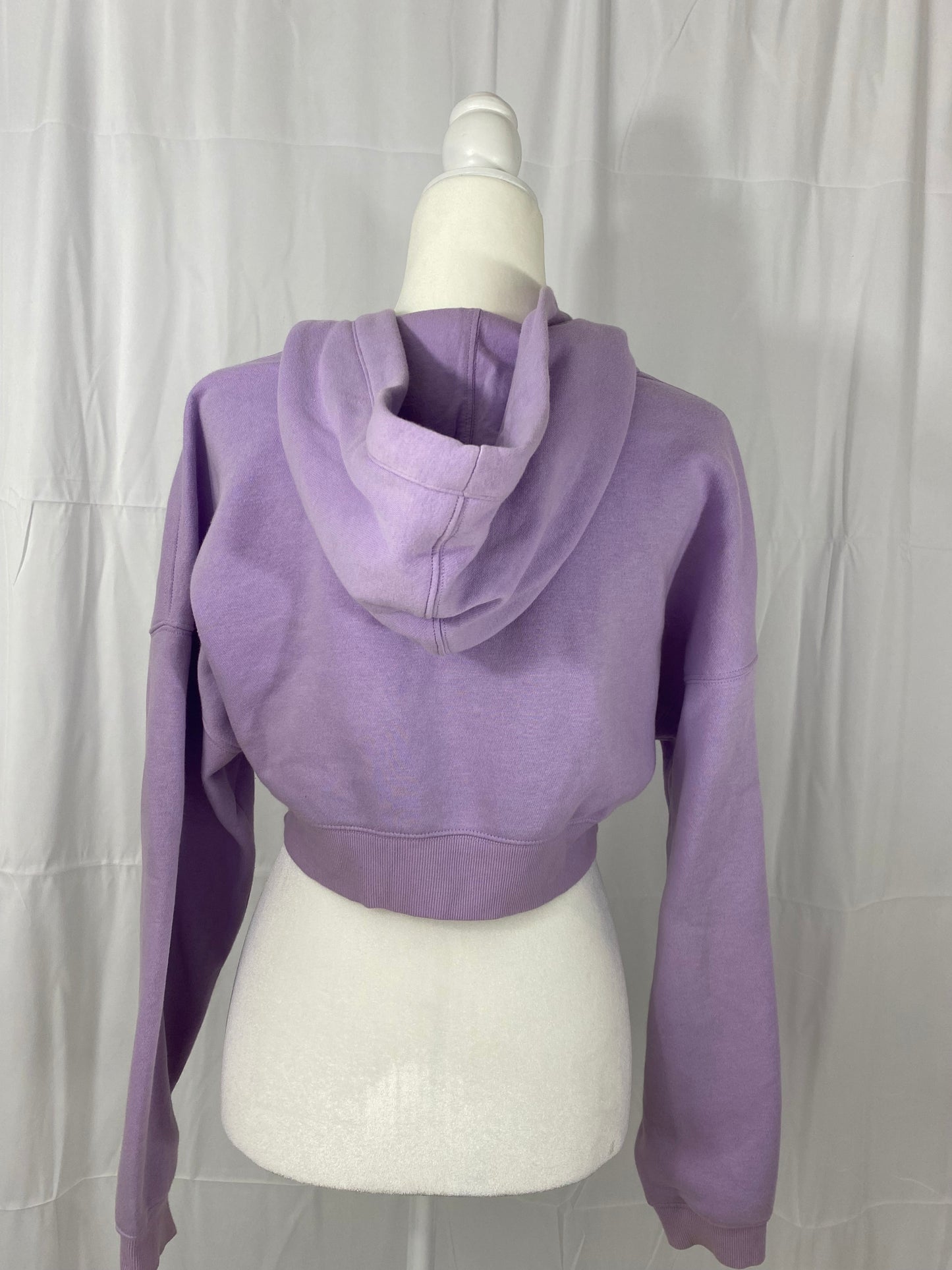 Lilac cropped hoodie