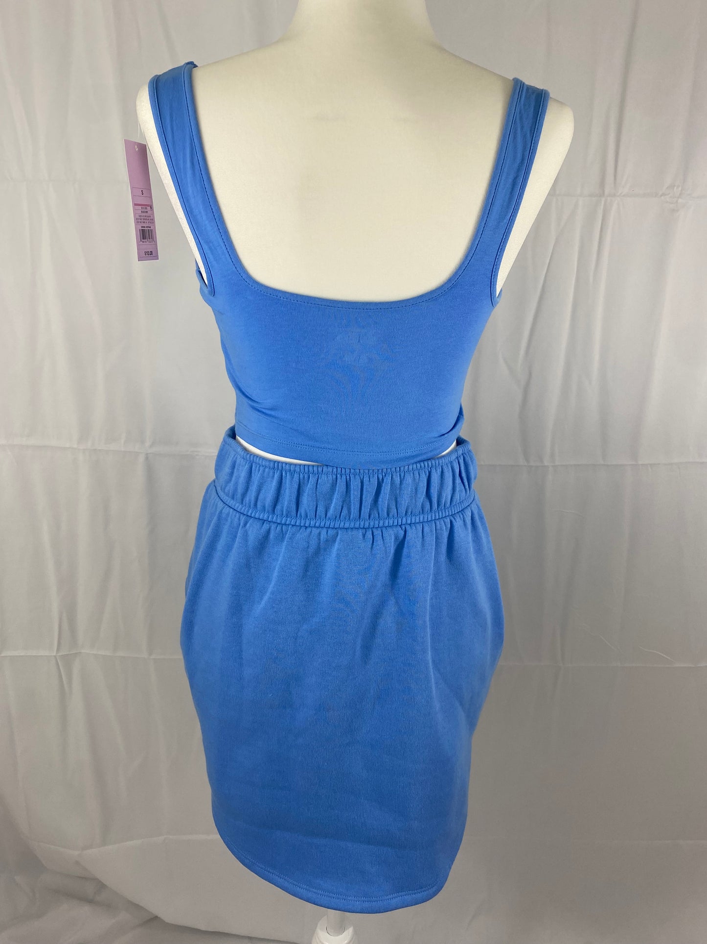 Blue Comfy Skirt Set