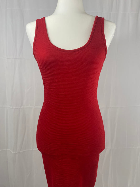 Red bodycon mini dress