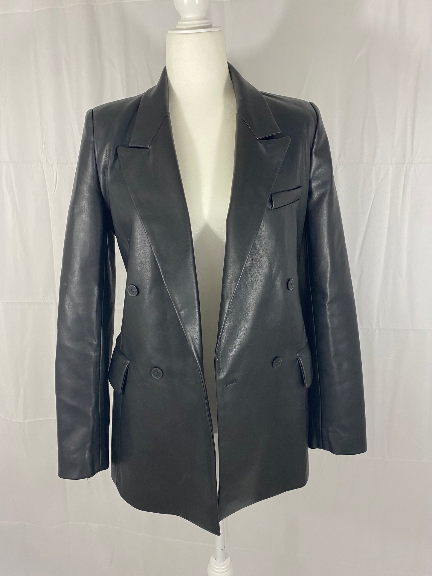 ZARA leather blazer